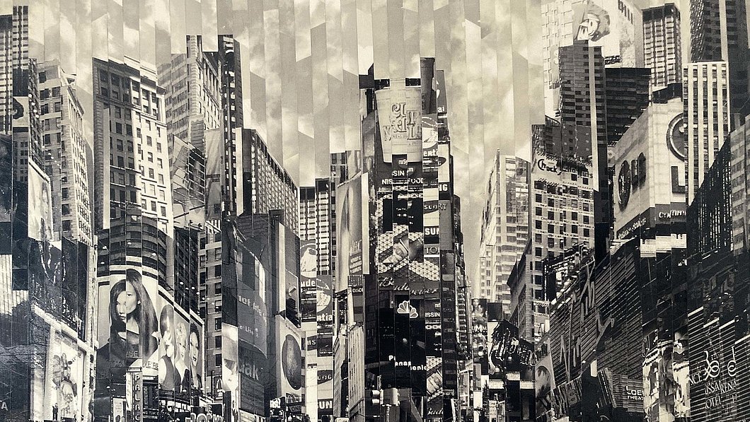 endjisky Serge,Time Square, 2003, 130x162 cm, photographie marouflée sur toile